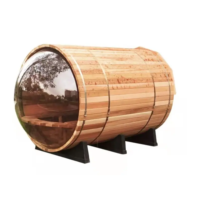 Tradizionale In Legno Barile Sauna Per Esterno sauna Con Elettrico Stufa stufa e di pietra al di fuori cabina sauna portatile