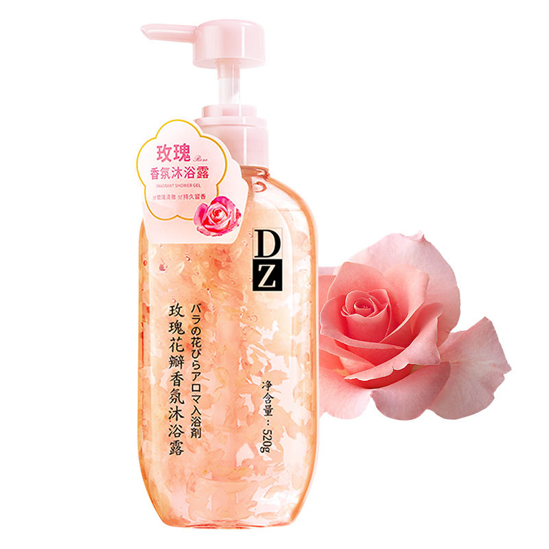 เจลอาบน้ำกลิ่นดอกไม้หอม DZ - กลิ่นกุหลาบ 520 กรัม