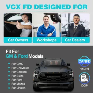 VXDIAG VCX FD 2 en 1 para GM, herramienta de escáner ODB2 para coche Ford con CAN FD DoIP, diagnóstico de todos los sistemas, codificación ECU, programación J2534 - Product Image 3