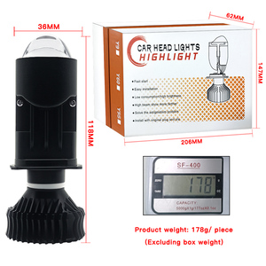 Y9s Mini Lens Projector H4 <strong>Led</strong> Headlight Bulbs 120w Focos <strong>Led</strong> Para with Turbo H4 Canbus <strong>Led</strong> off Road Lights Motorcycle Headlamp - Product Image 6