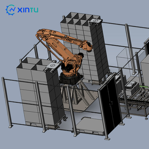 180Kg Automatic Industrial <strong>Robot</strong> Stacker Palletizing <strong>Machine</strong> Beverage Packaging Line with Box Pallet Palletizer <strong>Robot</strong> - Product Image 1