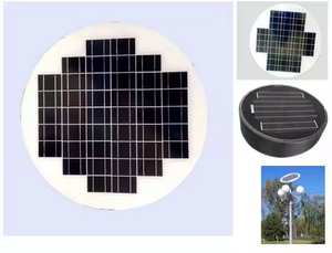 Hiệu quả cao ứng dụng phẳng tròn không khung bảng điều khiển năng lượng mặt trời 3.7V 5V 12V 5W 10W 12W 15W 20W 30W 50W cho cảm biến từ xa - Product Image 6