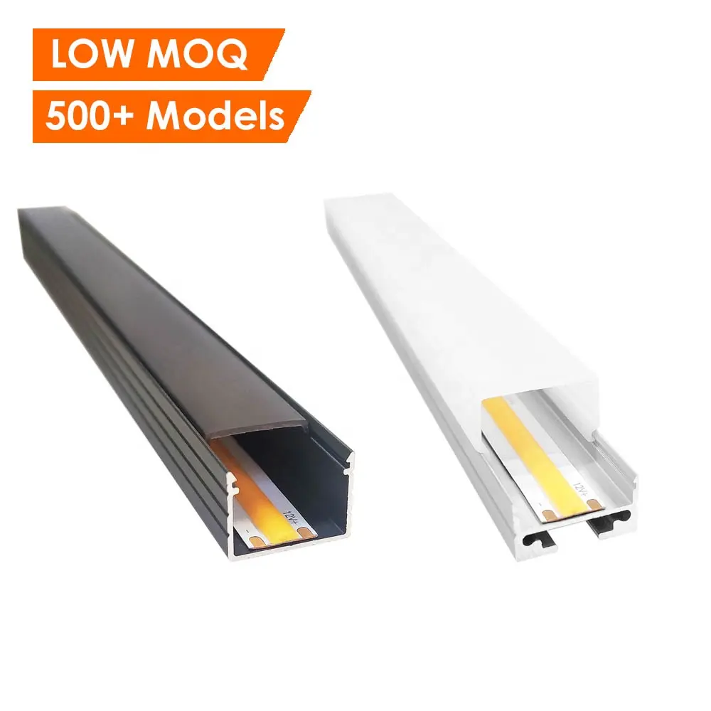 Yüksek kaliteli alüminyum duvara monte led kanal profilleri ışık düşük profilli ışık tavan