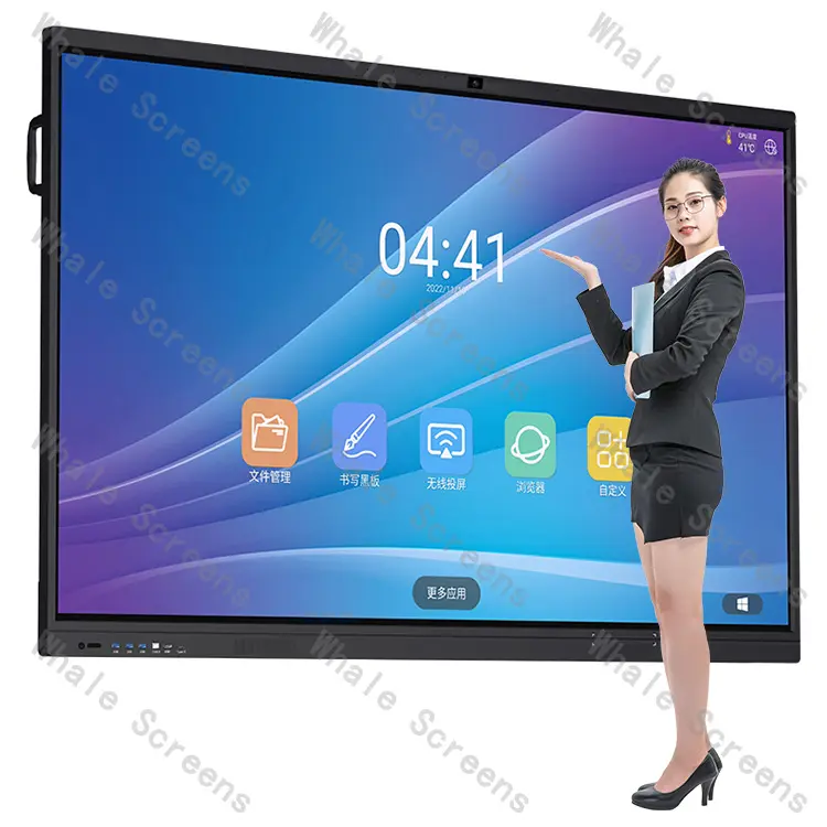 Aanpassen Oem 55 65 75 85 90 100 Inch Smart Tv Touchscreen Whiteboard Touchscreen Interactieve Smartboard Voor Schoolonderwijs