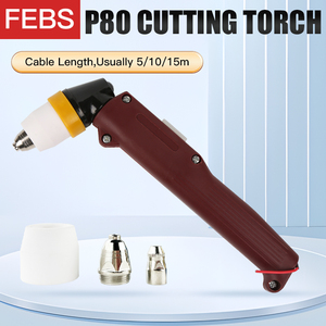 焊接切割工厂销售P-80手动手柄焊炬，带电缆5m，适用于80A 100A 120A刀具P80手持式完整焊炬 - Product Image 4