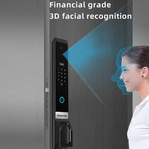 Alexa Video Intercom Digital Eléctrico Biométrico Huella digital Reconocimiento facial 3D Cerradura de cámara de puerta inteligente para puerta Puerta de madera - Product Image 2