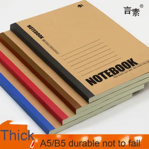 Cuaderno de cuero suave de oficina de 16K de fábrica, tamaño B5 grueso con línea horizontal disponible, Bloc de notas A3 para tomar notas - Product Image 5
