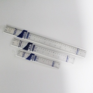透明ストレートプラスチックルーラースケールルーラー透明ルーラー - Product Image 2