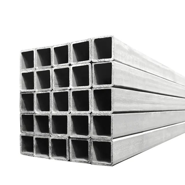 Tubo de acero galvanizado rectangular, poste de valla de metal, cuadrado, caliente, barato