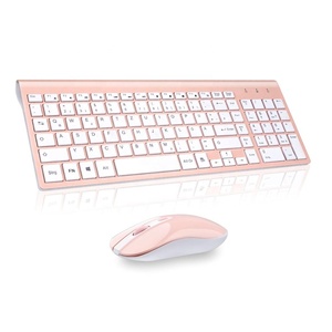 好卖廉价迷你粉色多设备无线键盘适用于Windows Mac电脑Android iOS平板电脑智能ph - Product Image 1