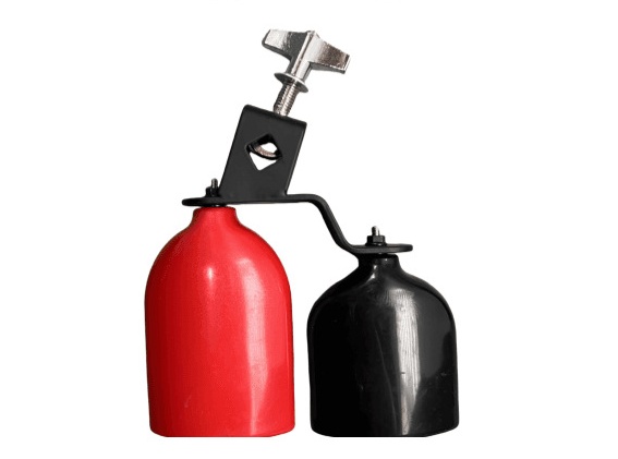 Rojo grande + negro pequeño