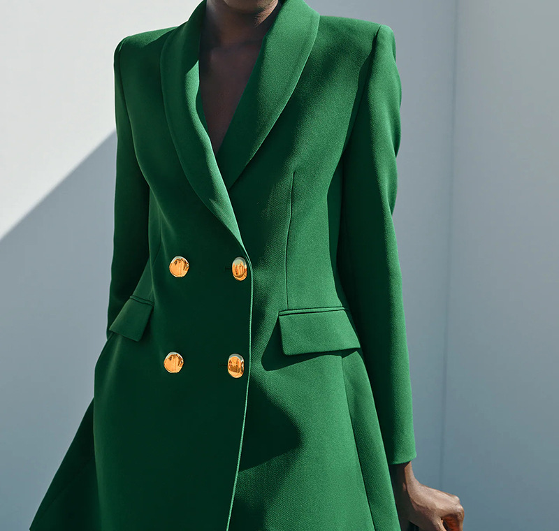 Green with lining