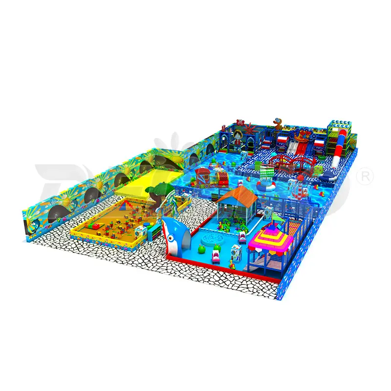 Jogo infantil personalizado de alta qualidade em PVC Equipamento de playground interno/externo com piscina de bolinhas trampolim para crianças