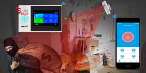 RSH-sistema de alarma inteligente Tuya, sistema antirrobo de seguridad con cable, inalámbrico, Wifi, Sensor de pantalla táctil, Gsm, para el hogar