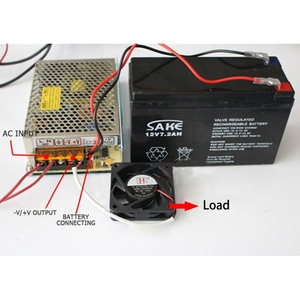 Taidacent不间断开关电源输入220v AC和输出24V 12V DC UPS应急储能电源