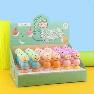 24pcs/set Cartoon Mini <strong>Highlighter</strong> Pen Smooth <strong>Chisel</strong> <strong>Tip</strong> Colorful <strong>Markers</strong> Cute Pastel Style with Box for Student Office - Product Image 6