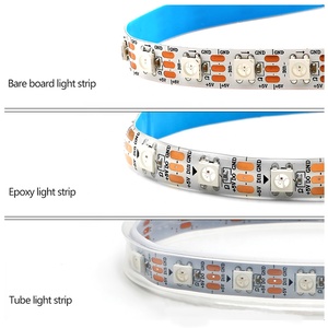 WS2812B adresli RGB LED şerit 5V 5050 LED ışık şerit IP65 su geçirmez esnek LED halat işık olay tatil aydınlatma dekor - Product Image 4