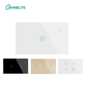 High Quality <strong>WIFI</strong> Smart <strong>Switch</strong> US Standard Wall Touching with Glass Panel Light <strong>Switch</strong> - Product Image 4