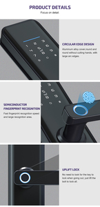 Tuya thông minh khách sạn thông minh Khóa cửa kỹ thuật số vân tay <span class=keywords><strong>RFID</strong></span> IC thẻ sinh trắc học điện thoại thông minh mật khẩu mở khóa <span class=keywords><strong>ock</strong></span> cửa Wifi mạng - Product Image 3