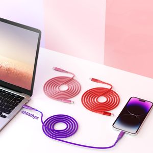 NYLON BRAIDED FABRIC DURABLE <strong>CUSTOMIZED</strong> LENGTH COLOR FREE <strong>SAMPLES</strong> DATA SYNC a to C FAST CHARGING TYPE C <strong>USB</strong> CABLE