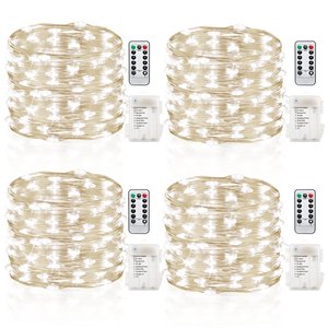 5M 10M Waterproof Battery Operated <strong>Remote</strong> Control 8 Mode <strong>Timer</strong> Solar <strong>String</strong> Copper Wire LED <strong>String</strong> <strong>Light</strong> Christmas Decoration - Product Image 3