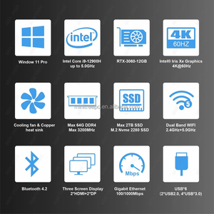 Smart Function 12th Gen 12900H Gamer <strong>Pc</strong> RTX3060 12G RTX3070 16G Discrete Graphic 10Core WIFI6 USB3.2 <strong>I7</strong> Gaming Computer Desktop