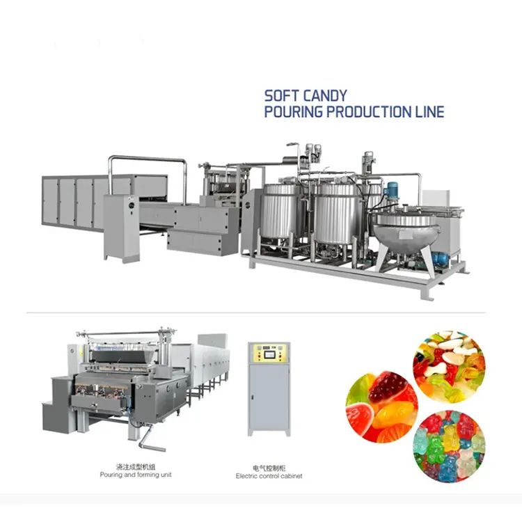 OC-YX300 Jelly Gummy Candy Bean Making Machine Depositing Production Line /Sweet Soft Chewy Candy Making Machine