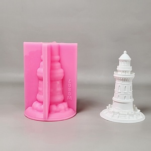 Custom Shaped Eco-Friendly Lighthouse Silicone Cake Mold <strong>Small</strong> Rectangle Bar <strong>Soap</strong> Baking Accessories with Tree <strong>Shape</strong> Model W0807 - Product Image 2
