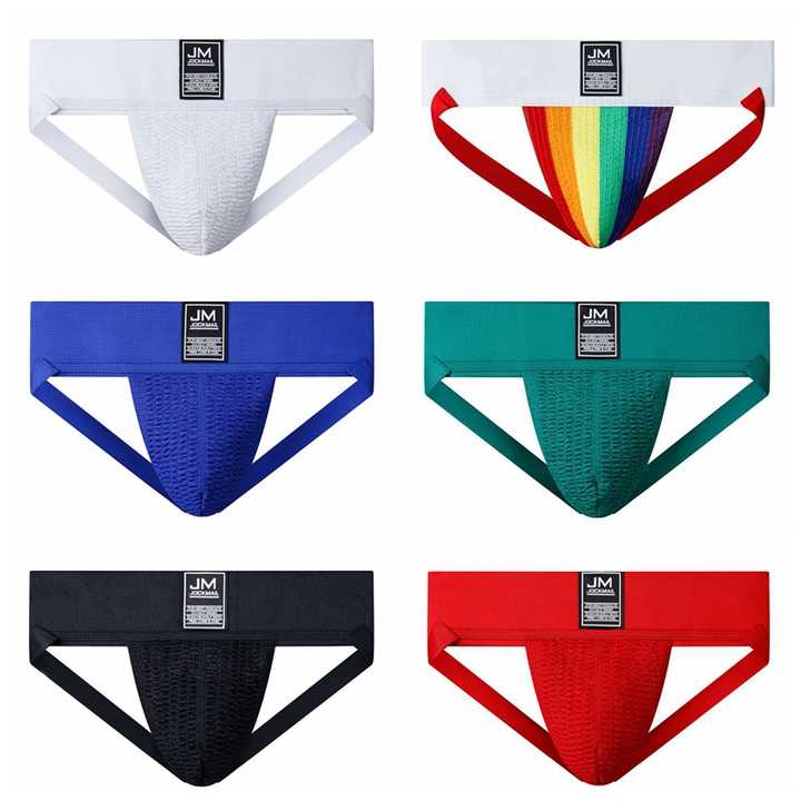 JOCKMAIL gay jockstrap cintura larga moda perizoma Sexy perizoma da uomo intimo Bikini