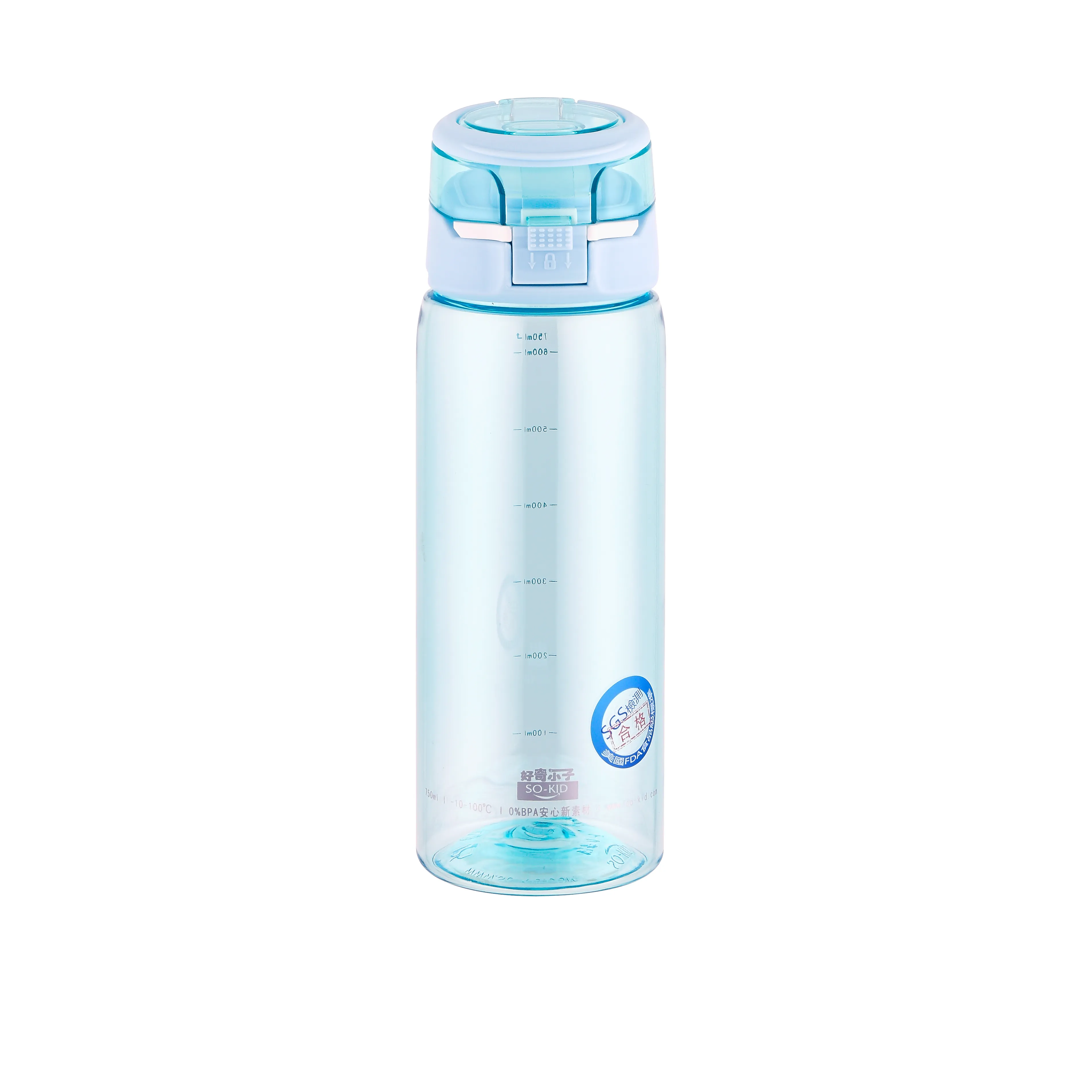 Пластиковая Спортивная бутылка для воды с логотипом на заказ