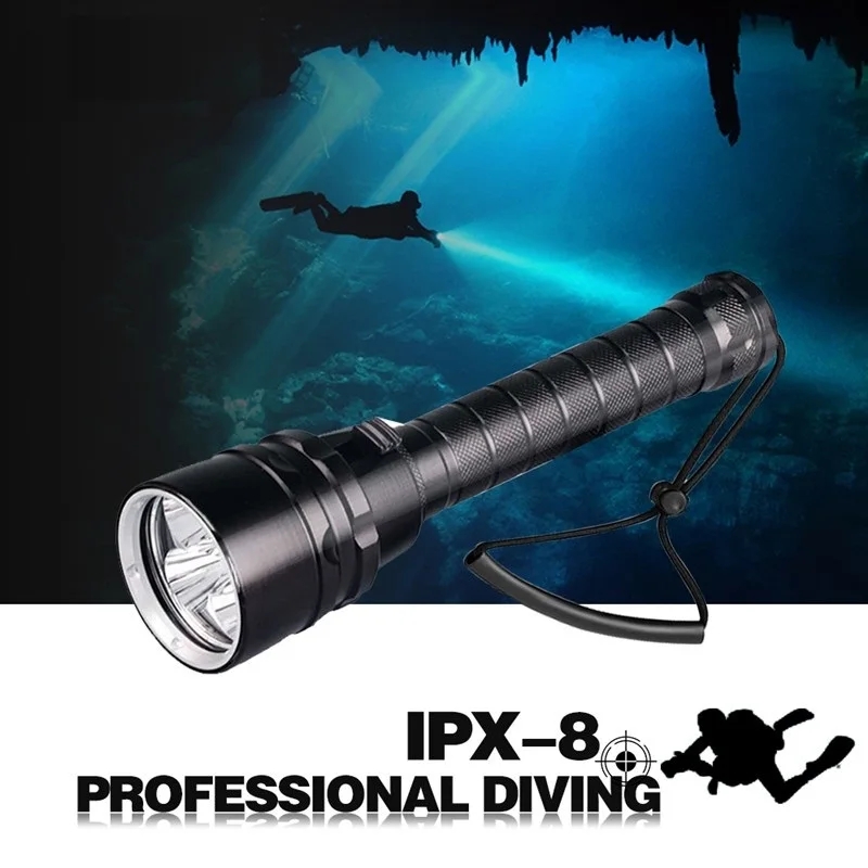 Lampe de plongée longue portée Type 8770 (3 LED*T6)