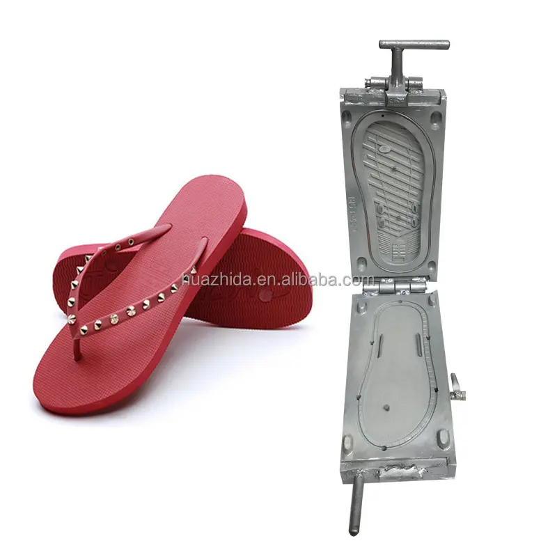 Moldes de aluminio EVA para zapatos, molde para suela de zapatilla, de PVC, fundición a presión, para chanclas
