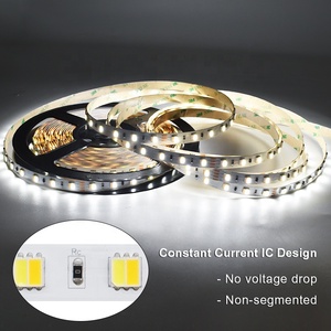 ホームデコレーションCC + CW 5050 CC LEDストリップコントローラー付き調光可能10mm 3OZ CRI80キャビネット用自己接着性1チップLEDライト - Product Image 6