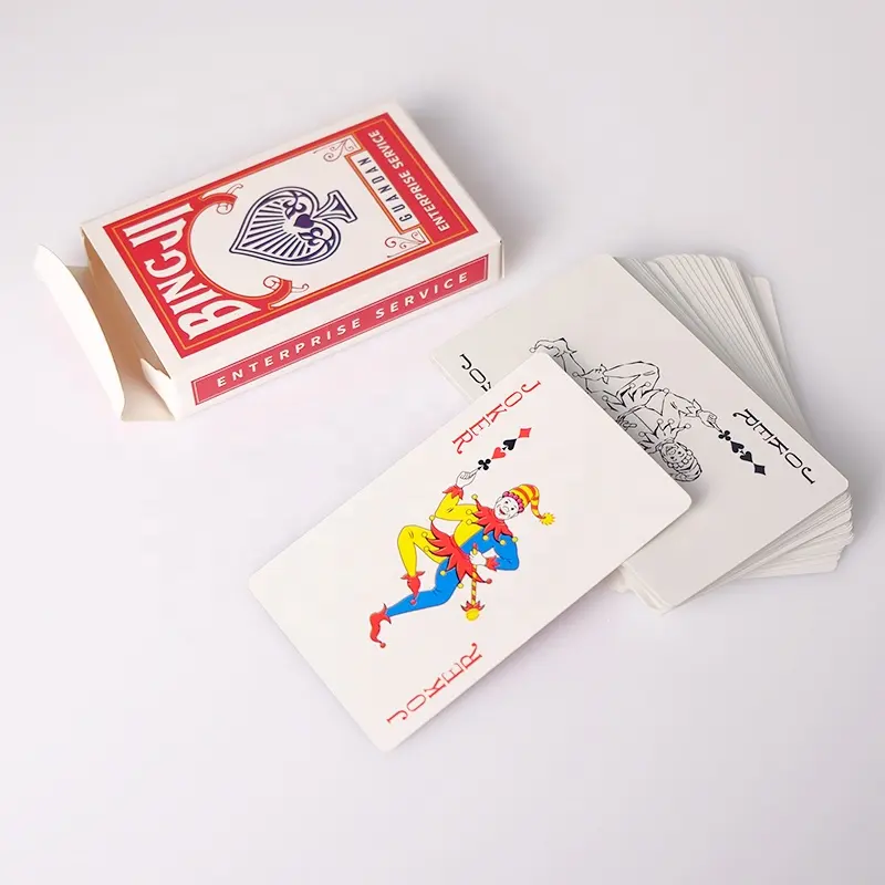 Carte da gioco in PVC da Poker in plastica impermeabile personalizzate