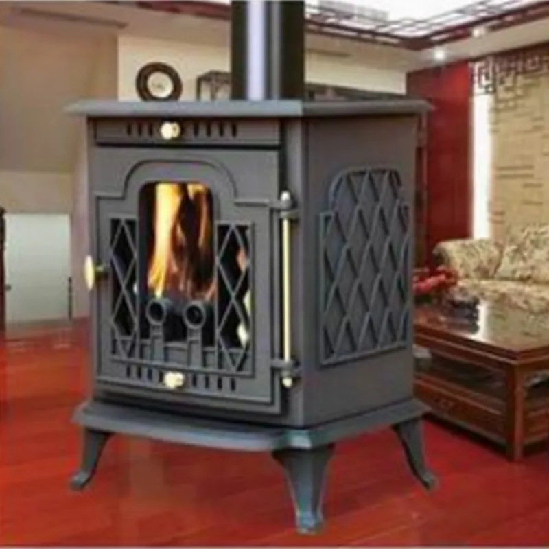 Factory Directly Small Fashion Cast Iron Enamel Wood Burning Stove For Sale