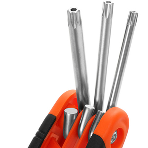 Portable CRV Steel Pocket Folding Multi Tool Allen <strong>Key</strong> Wrench Set Multi Allen <strong>Key</strong> Fold Allen Wrench Set <strong>8pc</strong> <strong>Hex</strong> <strong>Key</strong> Wrench - Product Image 2