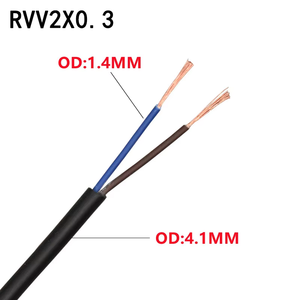 Saf bakır PVC telli iletken kablo 2 3 4 5 6 7 8 çekirdek sinyal kablosu 24 22 20 AWG güç uzatma kablosu - Product Image 6