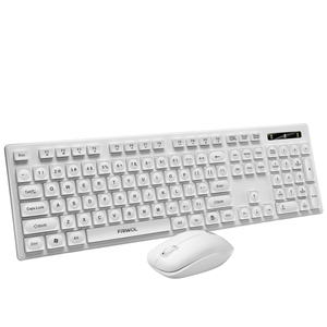 Combinación de teclado y ratón inalámbricos de tamaño completo de 2,4G Operación mecánica para computadora/computadora portátil/Windows/Mac con bastante clic - Product Image 2