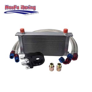 <strong>Oil</strong> <strong>Cooler</strong> 7Rows 13Rows 19Rows Kit Cooling System <strong>Elevation</strong> Angle <strong>Oil</strong> Cake Car Accessories AN10 Universal Car <strong>Oil</strong> Radiator