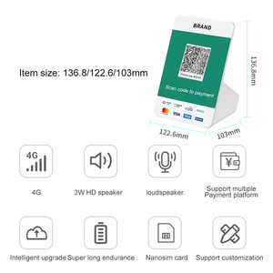 RINLINK MD712 Desktop Desktop Cloud Speaker Payment <strong>Device</strong> 2.4&quot; LCD Dynamic QR <strong>Code</strong> <strong>Display</strong> With 3W Speaker - Product Image 4