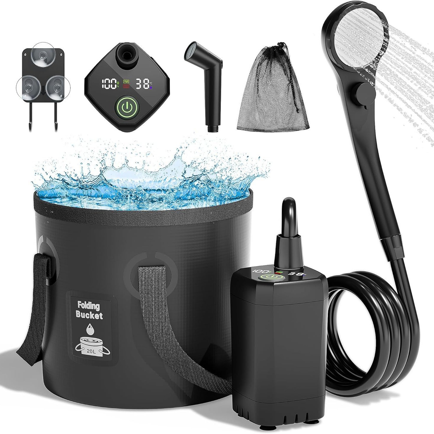 800MA black+bath tub+spray gun