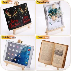 Bán Buôn 18*24Cm Gỗ Hiển Thị Giá Vẽ Thông Tự Nhiên Gỗ Tripod Giá Vẽ Tranh Ảnh Hiển Thị Bằng Gỗ Giá Vẽ Đứng - Product Image 5