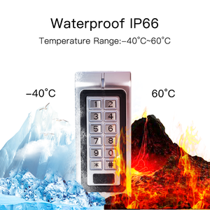 Nuevo diseño de la contraseña y tarjeta de desbloqueo impermeable independiente de entrada de la puerta de intercomunicación rfid cerradura de la puerta Sistema de control de Acceso - Product Image 2