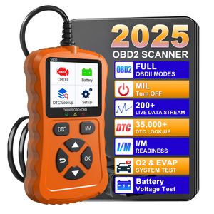 V600 OBD2 Scanner per auto OBDII EOBD può strumento diagnostico per tutti i 1996 + OBDII lettore di codici auto e chiaro analizzatore di codici motore (arancione) - Product Image 1
