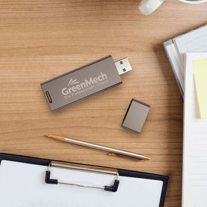 USB 2.0 Flash Drive elegante in lega di zinco e tastiera sigillata 128GB digitale criptato Storage Pendrive con crittografia 128 capacità GB - Product Image 3