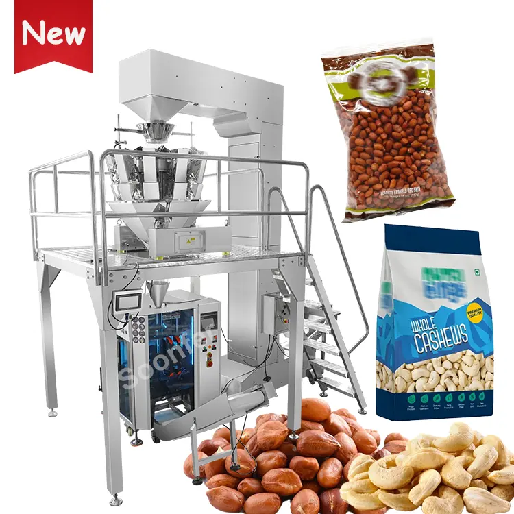 고속 완전 자동 스낵 식품 과립 캐슈 너트 포장 기계 말린 과일 땅콩 포장 기계