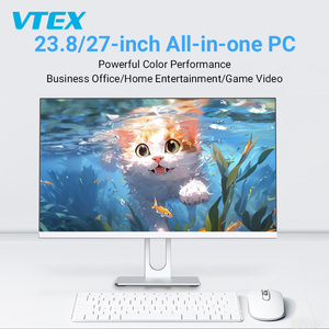 Escritorio Barebone 23,8 27 Pulgadas Aio Pc Core I3 I5 I7 Soporte giratorio de elevación Oem Cámara Gaming Pc Computadoras todo en uno Pc - Product Image 2