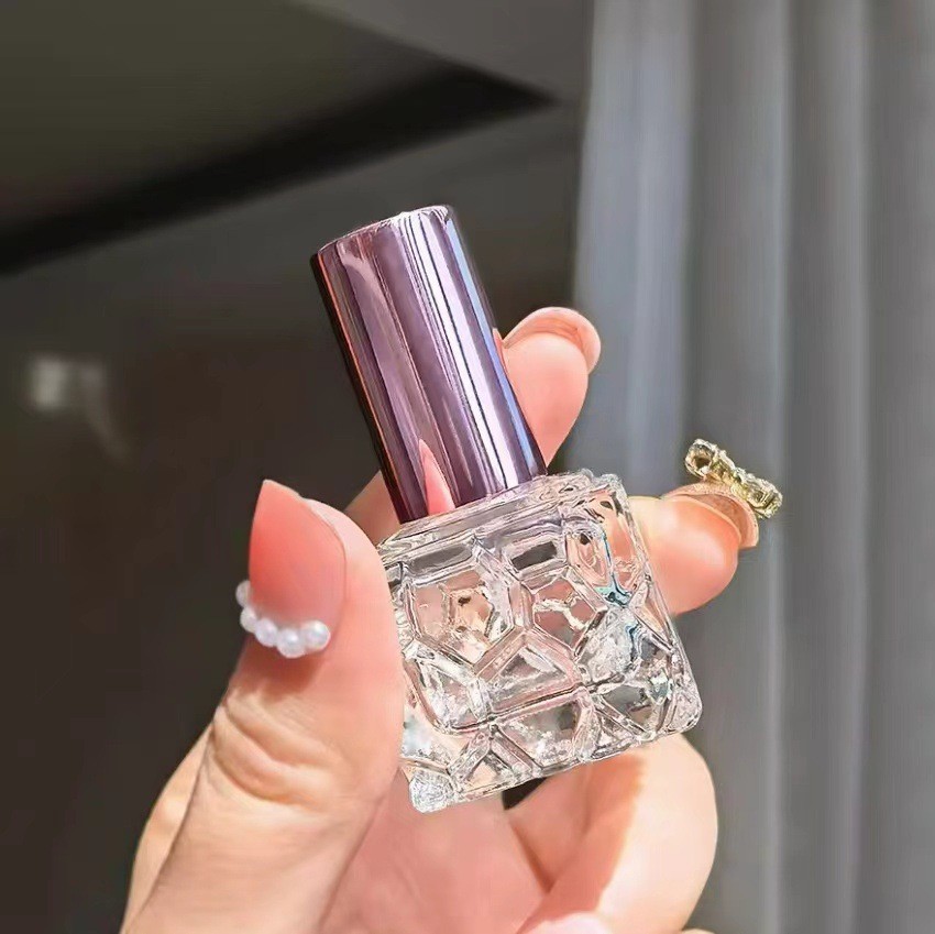 transparent+rose gold cap