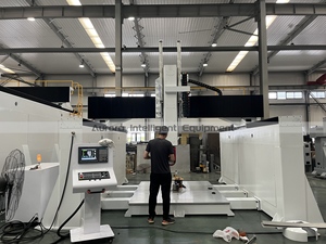 中国极光5轴数控切割机高精度泡沫3D雕刻雕刻数控刳刨机带活动桌 - Product Image 6