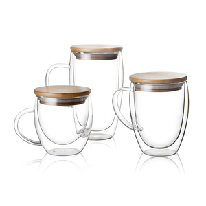 Tazas De Vidrio kupalar özelleştirilebilir Drinkware Caneca çift cam bardak kupa Tasse bir Cafe En Verre Vaso züccaciye yalıtımlı cam bardak